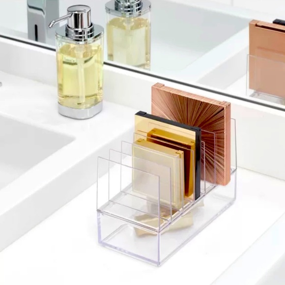 iDesign Clear Acrylic 7 Slot Cosmetic Palette Organizer. - Picture 5 of 7